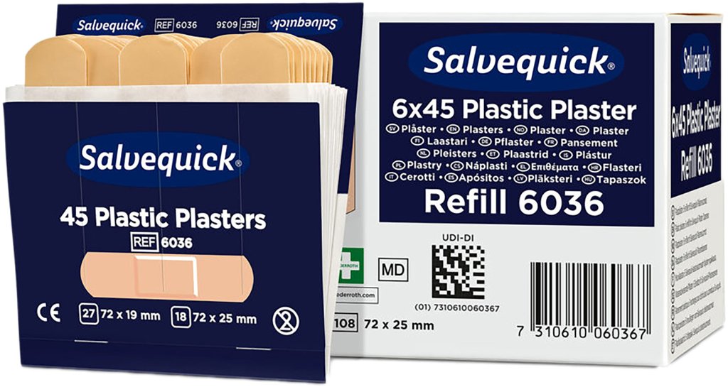 Plastikheftpflaster, wasserabweisende Pflaster SALVEQUICK Nr. 6036