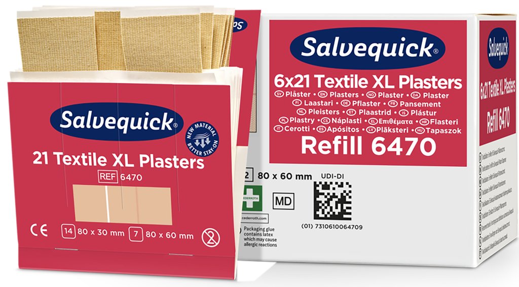 Textilheftpflaster XL SALVEQUICK Pflaster, extragross Nr. 6470