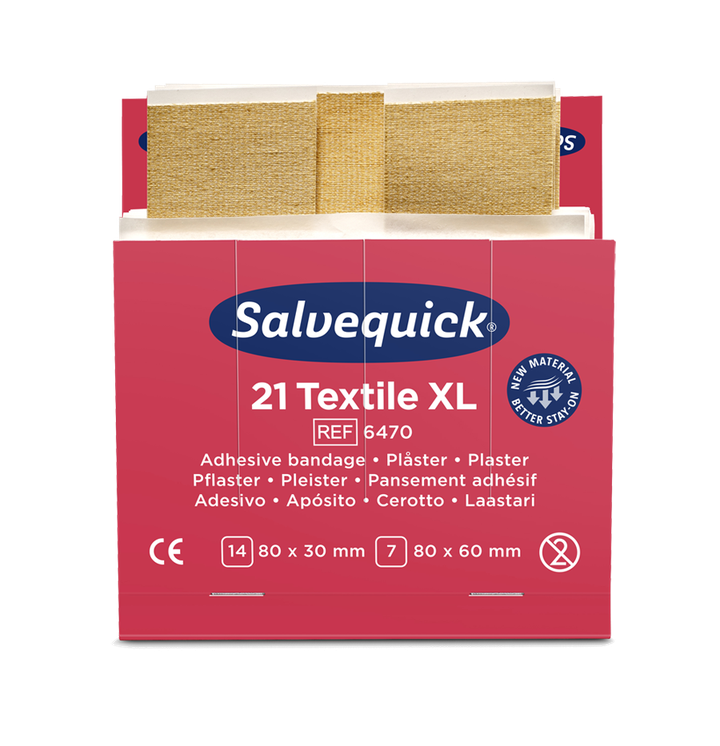 Textilheftpflaster XL SALVEQUICK Pflaster, extragross Nr. 6470