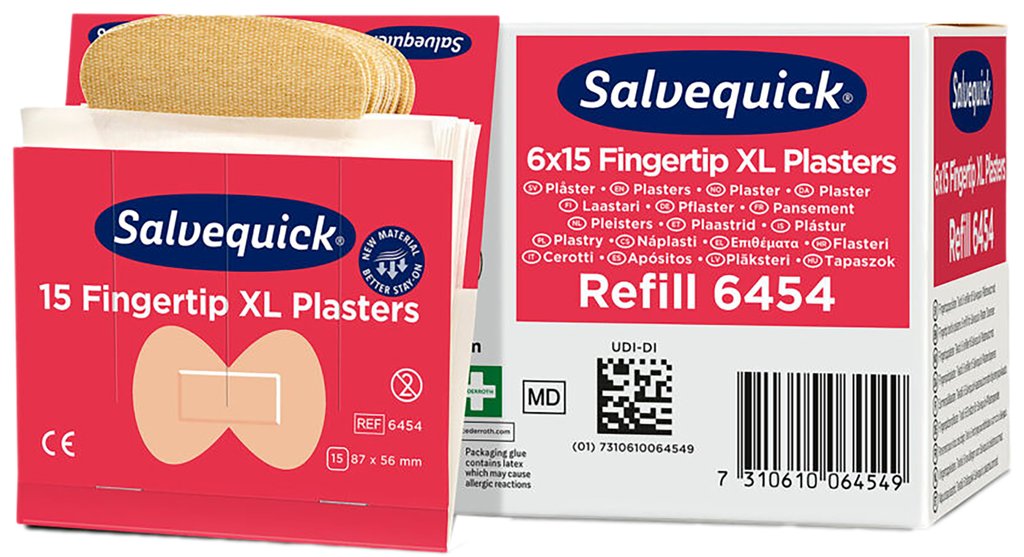 Textil-Fingerspitzenpflaster SALVEQUICK Fingerkuppenpflaster Nr. 6454