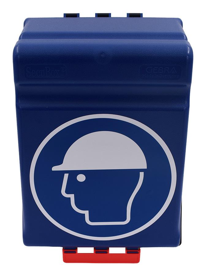 Aufbewahrungsbox GEBRA SECUBOX MAXI, Symbol Schutzhelm