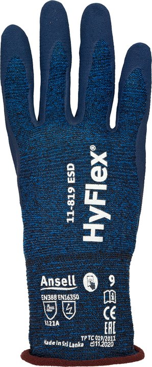 Schutzhandschuhe ANSELL HYFLEX 11-819 ESD