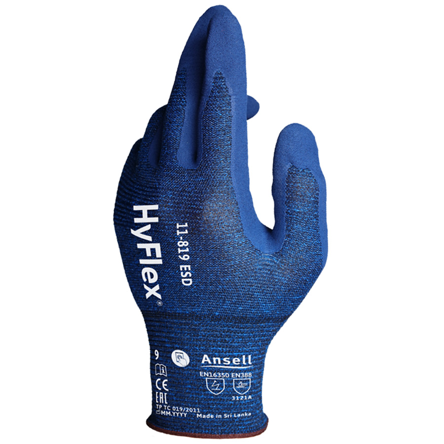 Schutzhandschuhe ANSELL HYFLEX 11-819 ESD