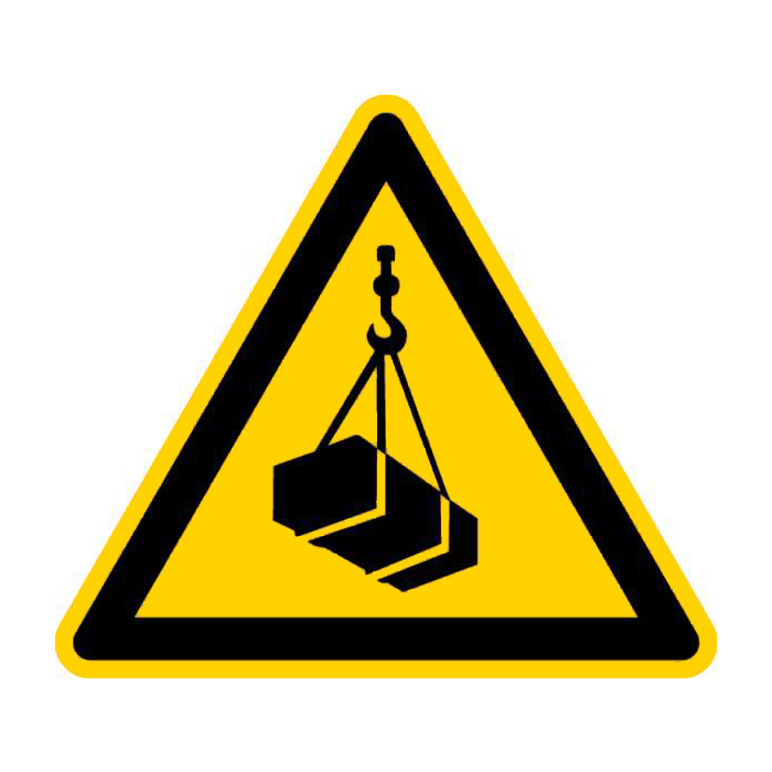 Warnschild Schwebende Last 100 mm, Folie