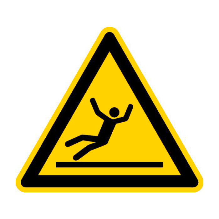 Warnschild Rutschgefahr 100 mm, Folie