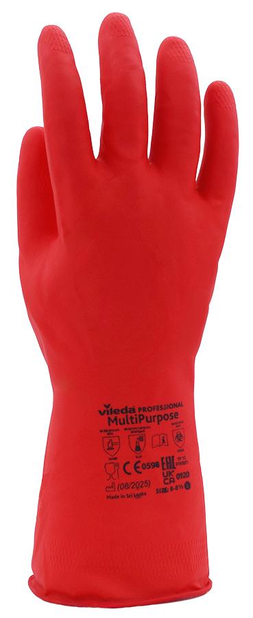 Reinigungshandschuhe VILEDA MULTIPURPOSE, rot