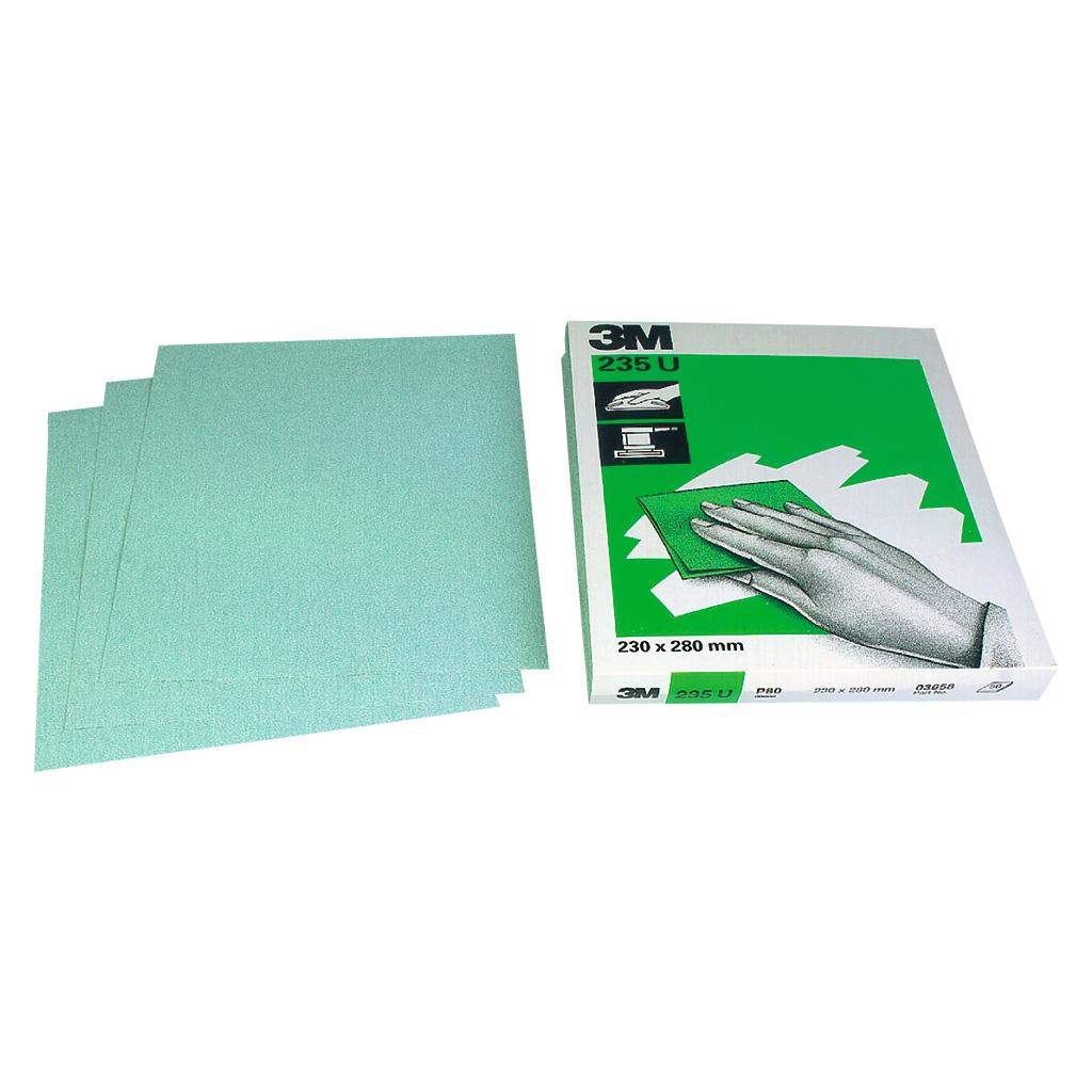 3M 235U Handschleifpapier Bogen