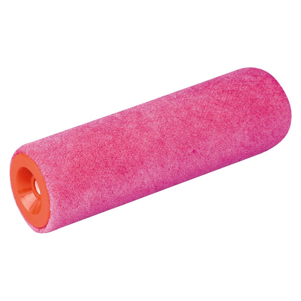 Lackwalze Velour Mohair rouge