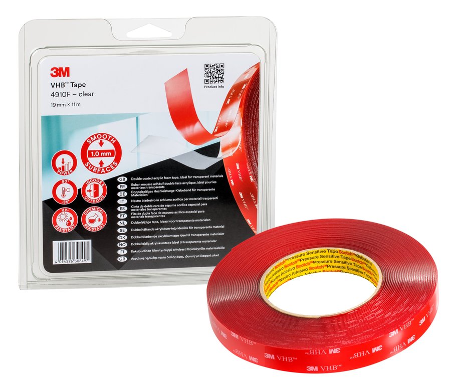 3M VHB 4910-F transparent 11 m (Blister)