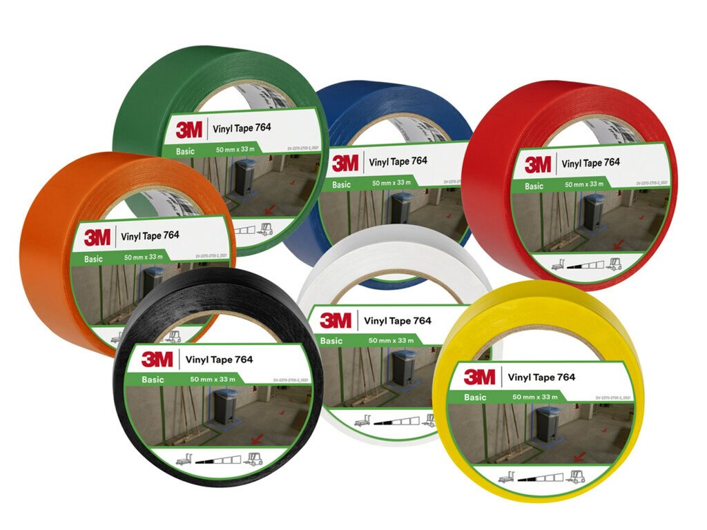 3M 764i Mehrzweck Weich-PVC-Klebeband, Grau