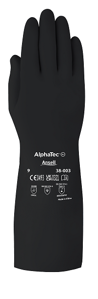 Chem. Schutzhandschuhe AlphaTec 38-003 schwarz