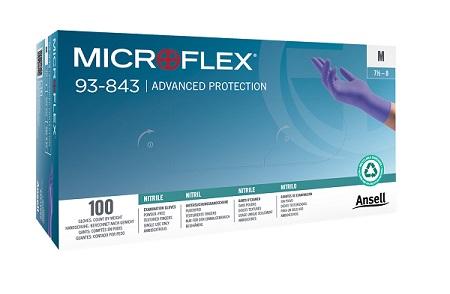 Einweghandschuhe Nitril Anselll 93-843 Microflex