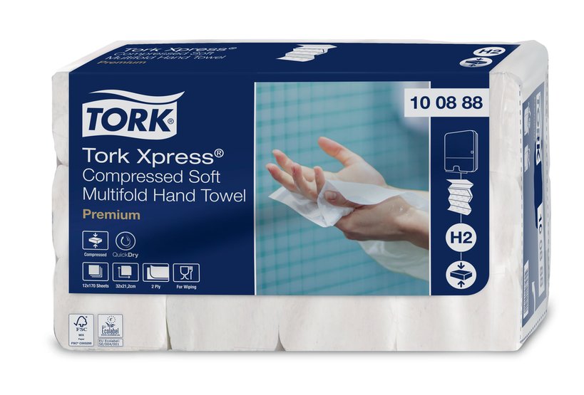 Tork Handtuch Xpress Premium Multifold 2-lagig weiss H2