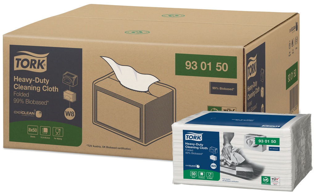 Tork Reinigungstuch Small W8 Pack Einzeltücher 99% Biobasiert