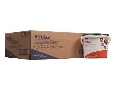 Reinigungstuch WYPALL im Spendereimer 27x27cm grün