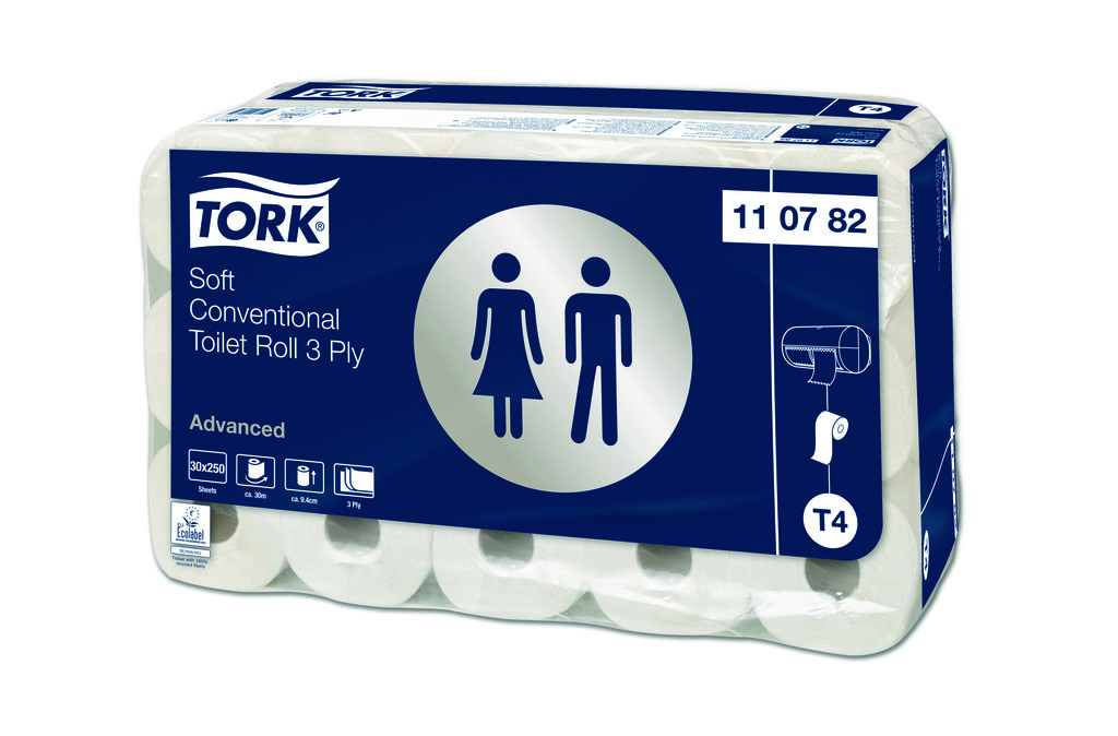 Tork Toilettenpapier Advanced T4 3-lagig weiss Recycling