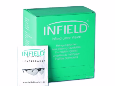 Brillenreinigungstcher Infield Safety Spenderbox