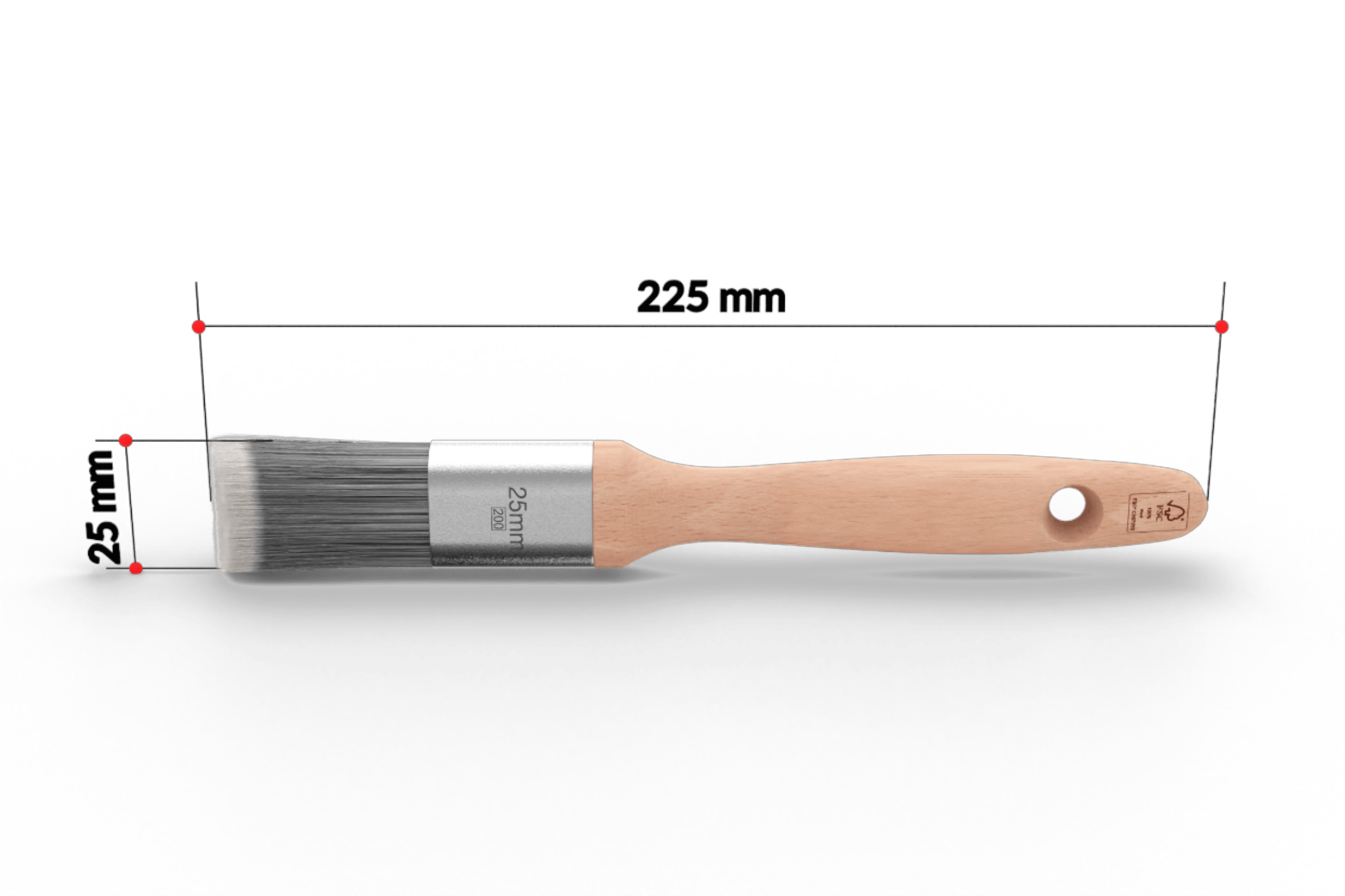 S_Lackier-Pinsel Platinum_25mm_no_bg_w_logo Lackierpinsel Platinum – Bild 1